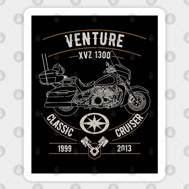 Venture XVZ 1300 Old Poster Magnet by Wile Beck